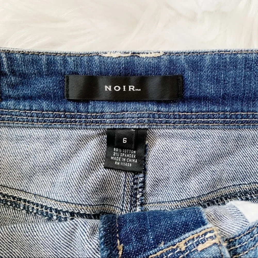 Noir Womens Denim Vintage Skirt size 6 - Picture 4 of 4